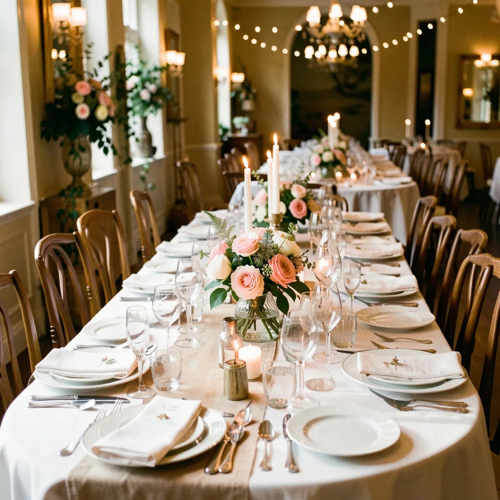 Elegant table setting for special events