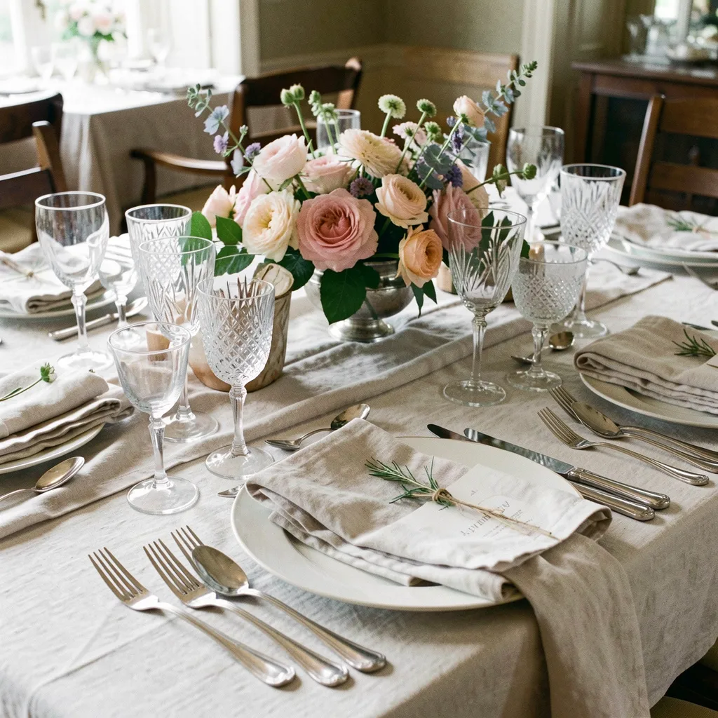 Natural lighting table setting